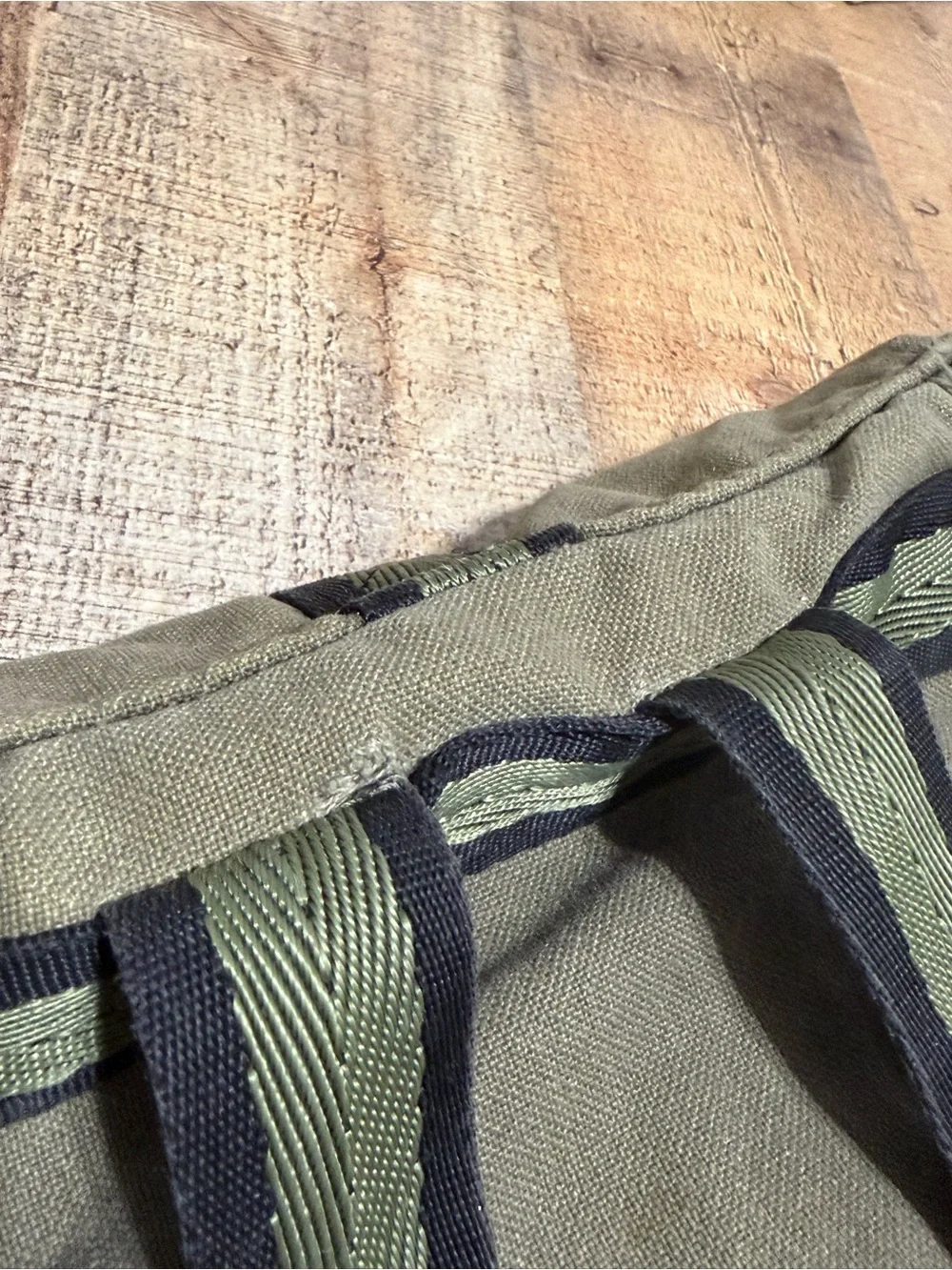 Zodiac Army Olive Drab Canvas Drawstring Backpack Rucksack ZA03-98967-1245